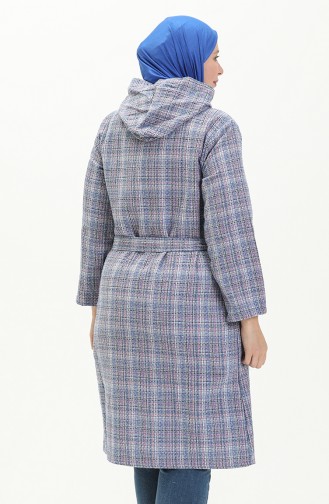 Plus Size Plaid Cape 2004-04 Indigo 2004-04