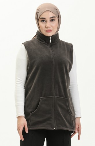 Fleece-Strickjacke mit Kapuze 0008-01 Anthrazit 0008-01