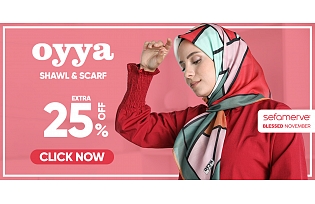 Extra 25% Off Oyya Shawls and Scarves