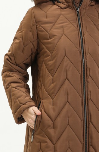 Hooded Quilted Coat 517622-01 Tan 517622-01