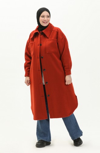 Dark Brick Red Coat 4002-25