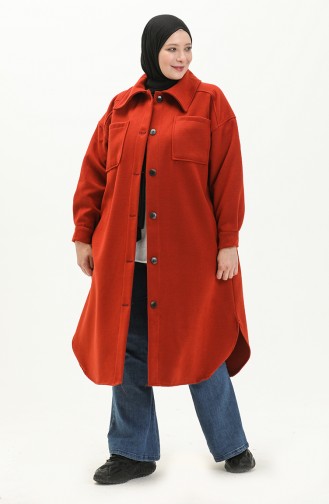 Dark Brick Red Coat 4002-25