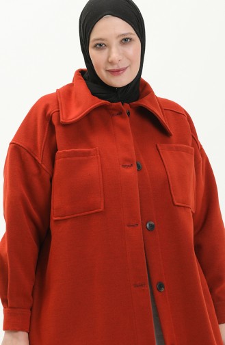 Dark Brick Red Coat 4002-25