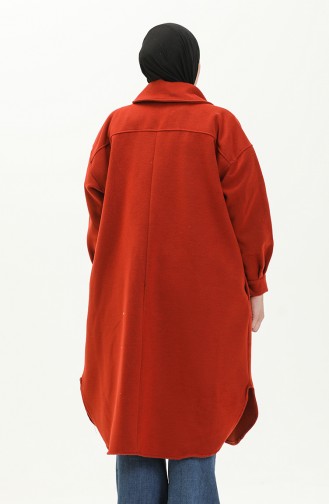 Dark Brick Red Coat 4002-25