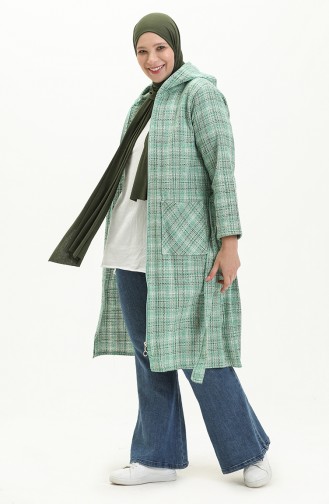 Plus Size Plaid Tunic 2004-02 Green 2004-02