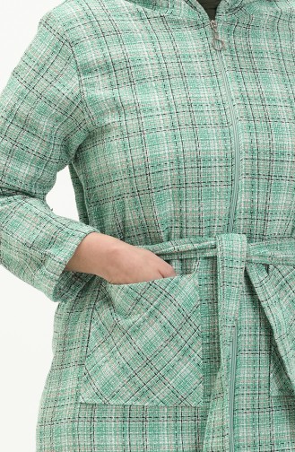 Plus Size Plaid Tunic 2004-02 Green 2004-02