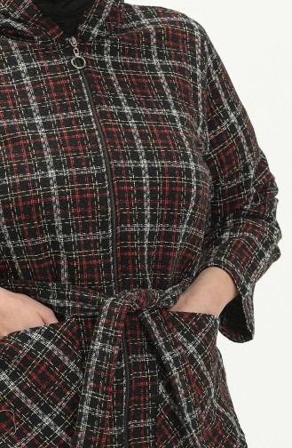 Plus Size Plaid Cape 2004-06 Black Red 2004-06