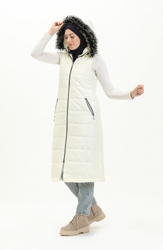 Cream Gilet 514722-01