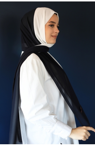İki Renkli Şal 121144-01 Lacivert