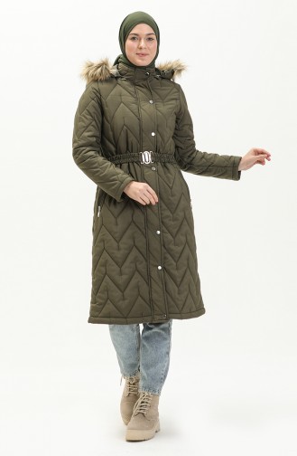 Kemerli Kapitone Kaban 505722-04 Haki