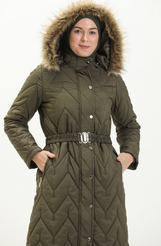 Kemerli Kapitone Kaban 505722-04 Haki