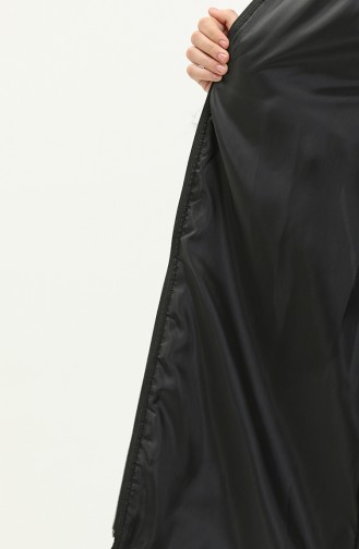 Hooded Quilted Coat 517622-02 Black 517622-02