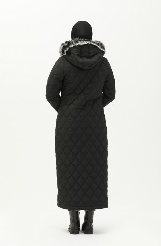 Hooded Quilted Coat 5175-05 Black 5175-05