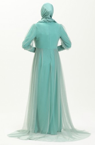 Sequined Evening Dress 5346a-03 Green 5346A-03