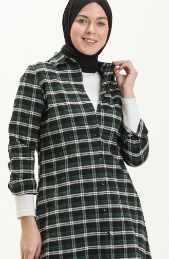 Plaid Tunic 2543-05 Emerald Green 2543-05