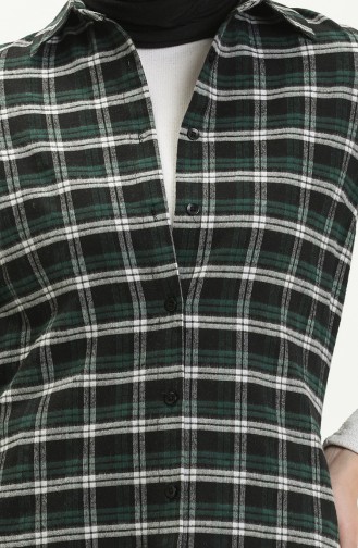 Plaid Tunic 2543-05 Emerald Green 2543-05