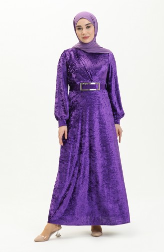 Purple İslamitische Jurk 4253-02