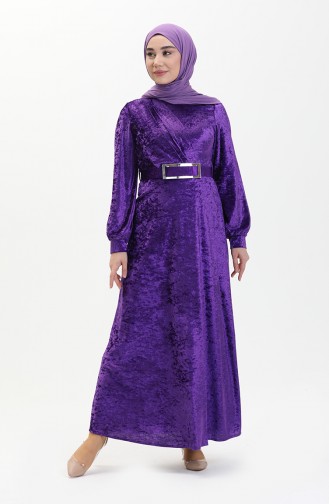 Robe Hijab Pourpre 4253-02