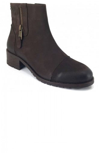 Bottes-Bottines Couleur Brun 12733