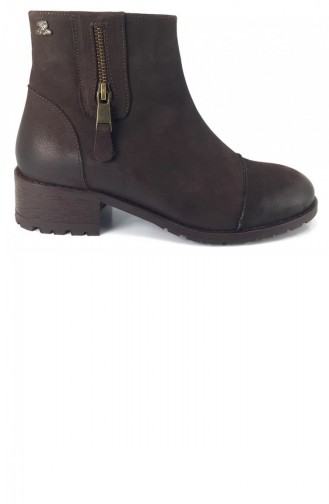 Bottes-Bottines Couleur Brun 12733