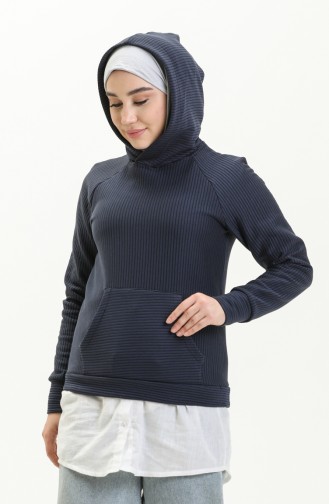 Navy Blue Sweatshirt 9002-02