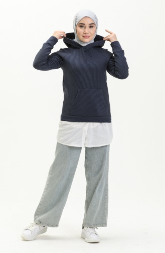 Navy Blue Sweatshirt 9002-02