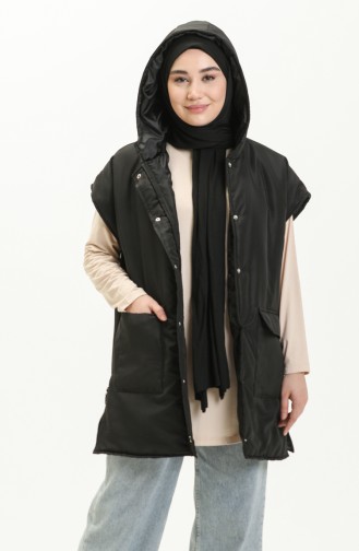 Schwarz Strickjacke 6929-01