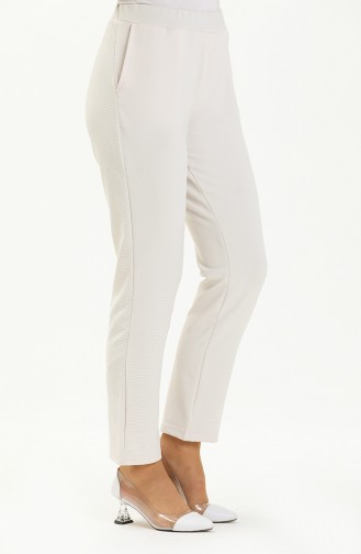 Pantalon Crème 0259-02