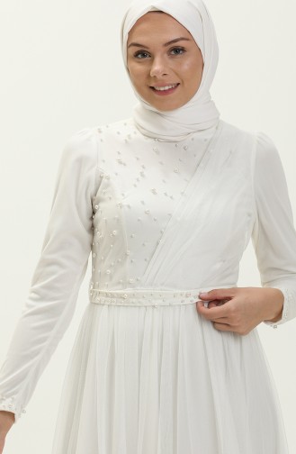 Habillé Hijab Ecru 5664-08