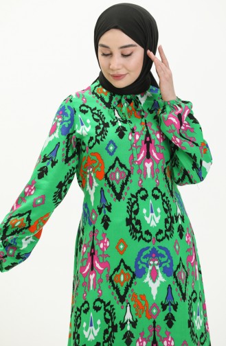 فستان أخضر حشيشي 6670-03
