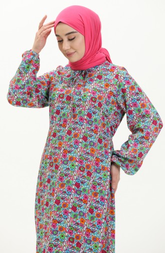 Weiß Hijab Kleider 6675-01