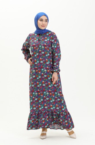 Robe Hijab Bleu 6675-05