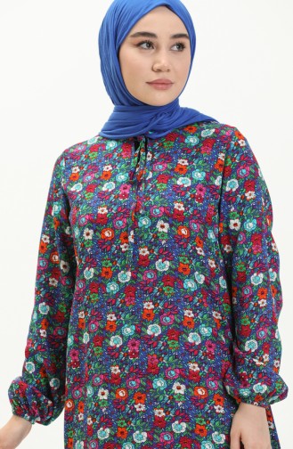 Robe Hijab Bleu 6675-05