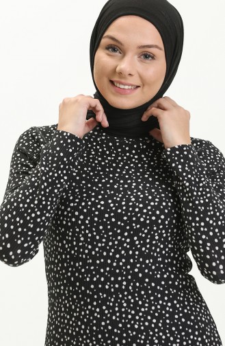 Weiß Hijab Kleider 0124-01