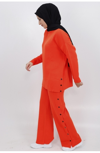 Çitçit Detayli Triko Takim 3138-03 Oranj