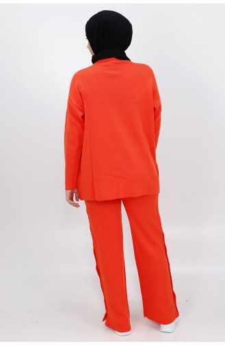 Çitçit Detayli Triko Takim 3138-03 Oranj