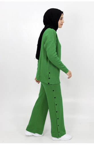 Çitçit Detayli Triko Takim 3138-05 Yeşil