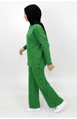 Çitçit Detayli Triko Takim 3138-05 Yeşil