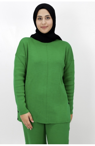 Çitçit Detayli Triko Takim 3138-05 Yeşil
