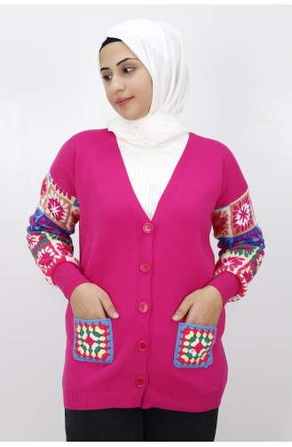 Fuchsia Strickjacke 4332-03