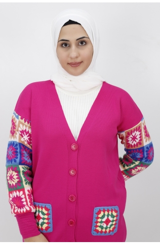 Fuchsia Strickjacke 4332-03