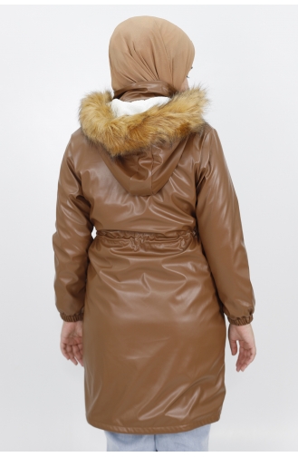 Suni Deri Uzun Boy Mont 998-02 Taba
