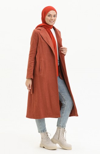 Kuşaklı Kaşe Kaban 6050-07 Kiremit