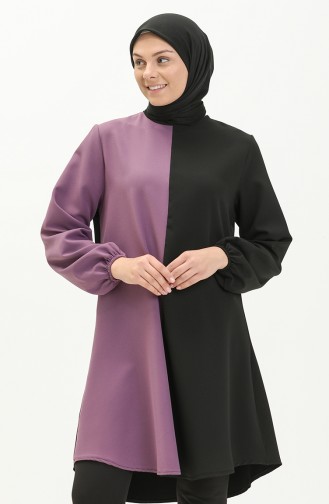 Garnish Tunic 1821-03 Black Purple 1821-03