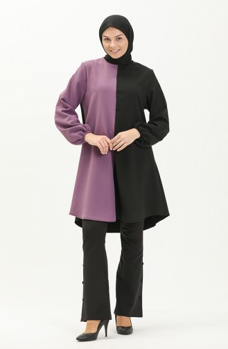 Garnish Tunic 1821-03 Black Purple 1821-03