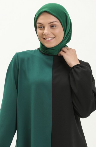 Garnish Tunic 1821-04 Black Emerald Green 1821-04
