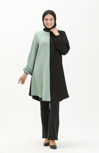 Garnish Tunic 1821-07 Black Navy Green 1821-07