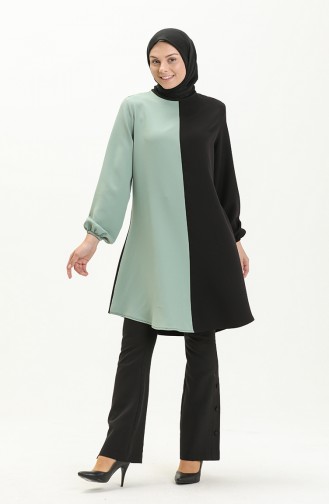 Garnish Tunic 1821-07 Black Navy Green 1821-07