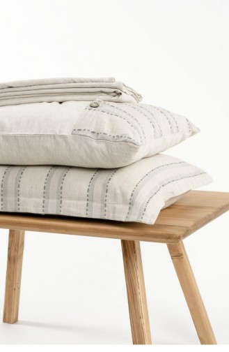 Ecocotton Delfin Çift Kişilik Nevresim Takımı 100 Organik Pamuk Keten Yeşil 200X220 Cm Yeşil