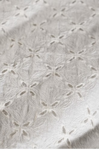 Ecocotton Ella Çift Kişilik Nevresim Takımı 100 Organik Pamuk Keten Brodeli Krem 200X220 Cm Krem